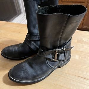 Affliction distressed boots - Black - Straps and zips - Size 10 - Men’s